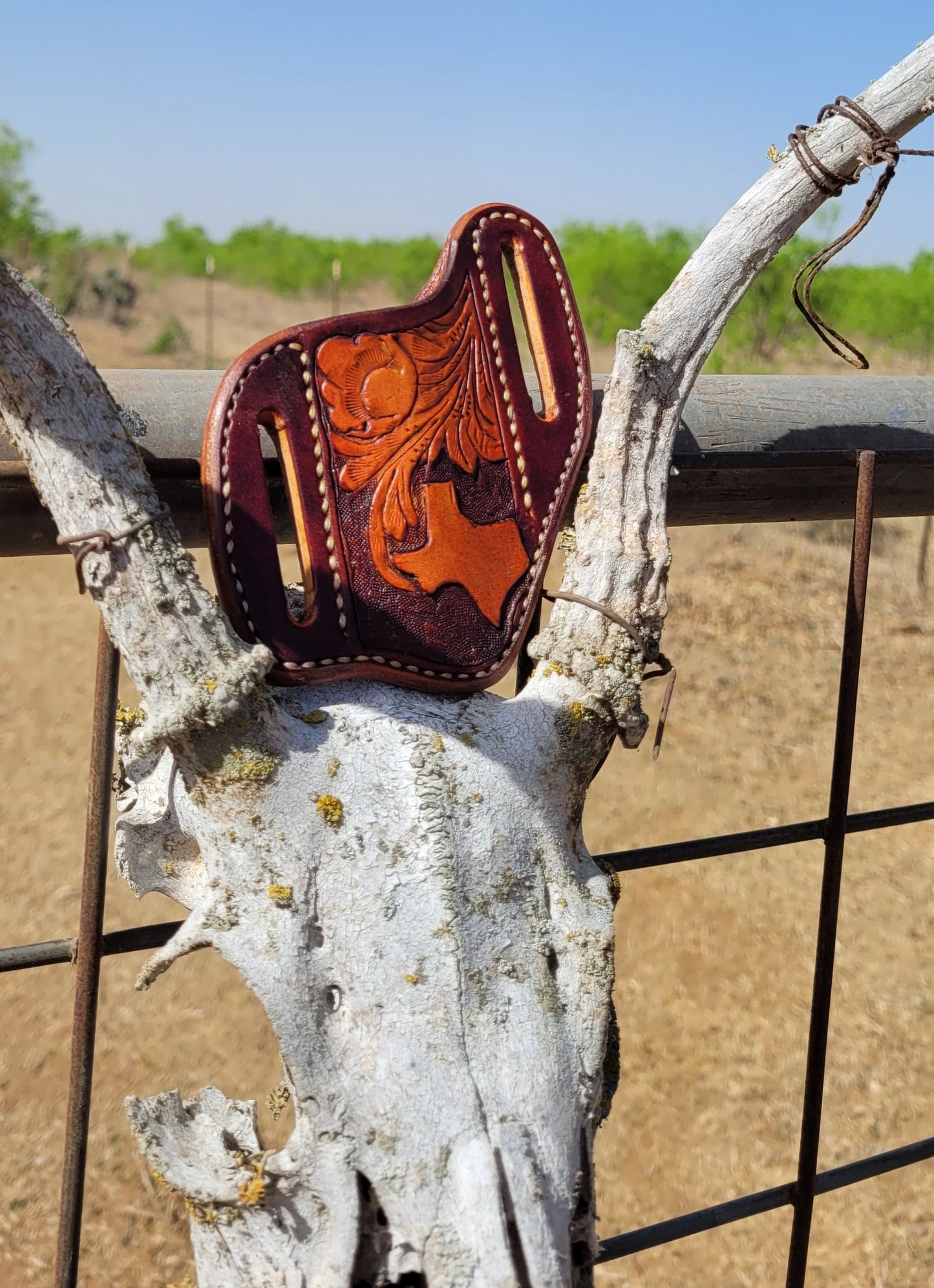 Custom Texas pancake knife sheath, knife case, leather knife sheath,pocket knife scabbard AnchorsAweighLeather