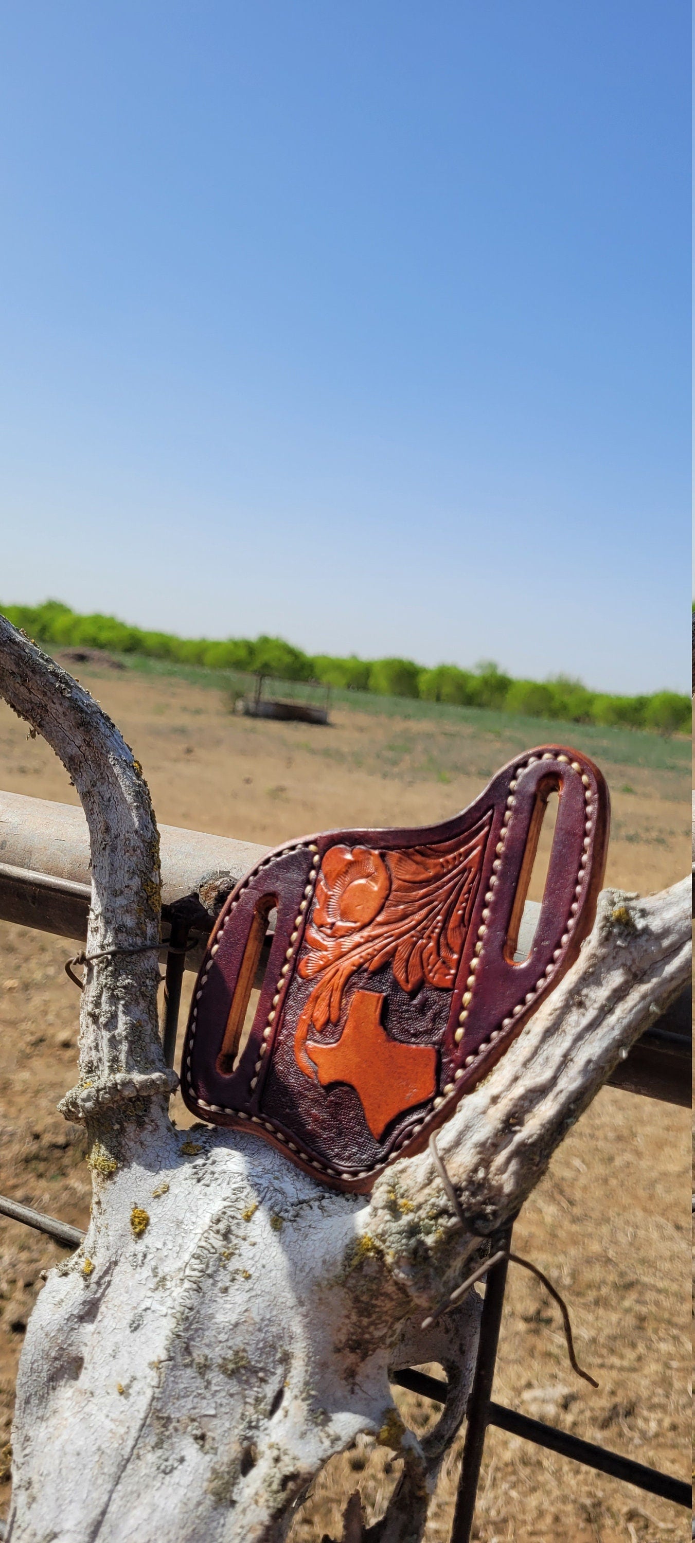 Custom Texas pancake knife sheath, knife case, leather knife sheath,pocket knife scabbard AnchorsAweighLeather
