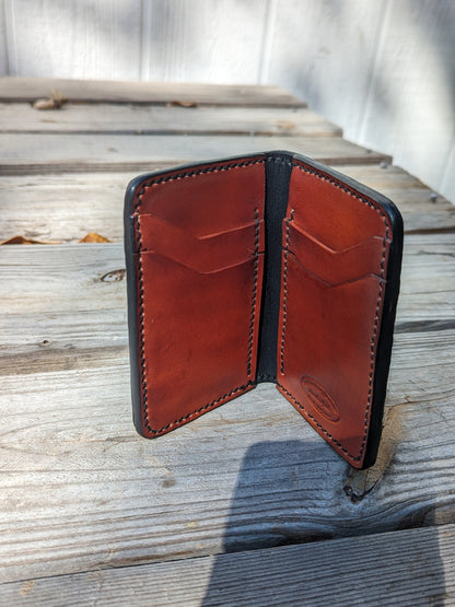 Black Genuine Alligator Skin Men's Vertical Wallet, Minimalist wallet, EDC, Wallet, The Executive Wallet, Premium Wallet AnchorsAweighLeather