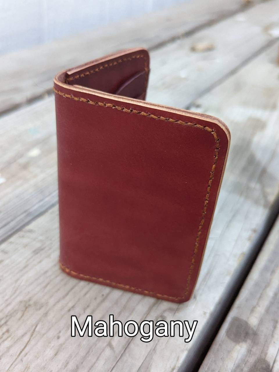 Vertical Wallet, Minimalist wallet, EDC, Wallet AnchorsAweighLeather
