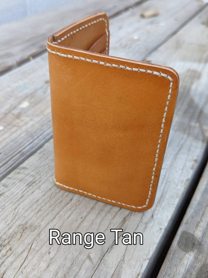 Vertical Wallet, Minimalist wallet, EDC, Wallet AnchorsAweighLeather