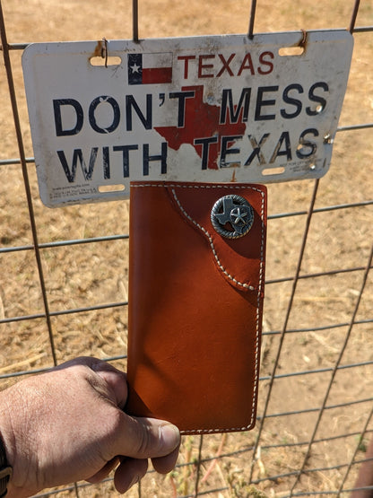 Roper Wallet, Long Wallet, San Antone Roper Wallet, Wallet, EDC AnchorsAweighLeather
